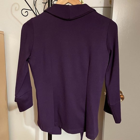 AKIMA 2 Piece Purple Tank and 3/4 Sleeve Jacket Made in Canada - Picture 5 of 8